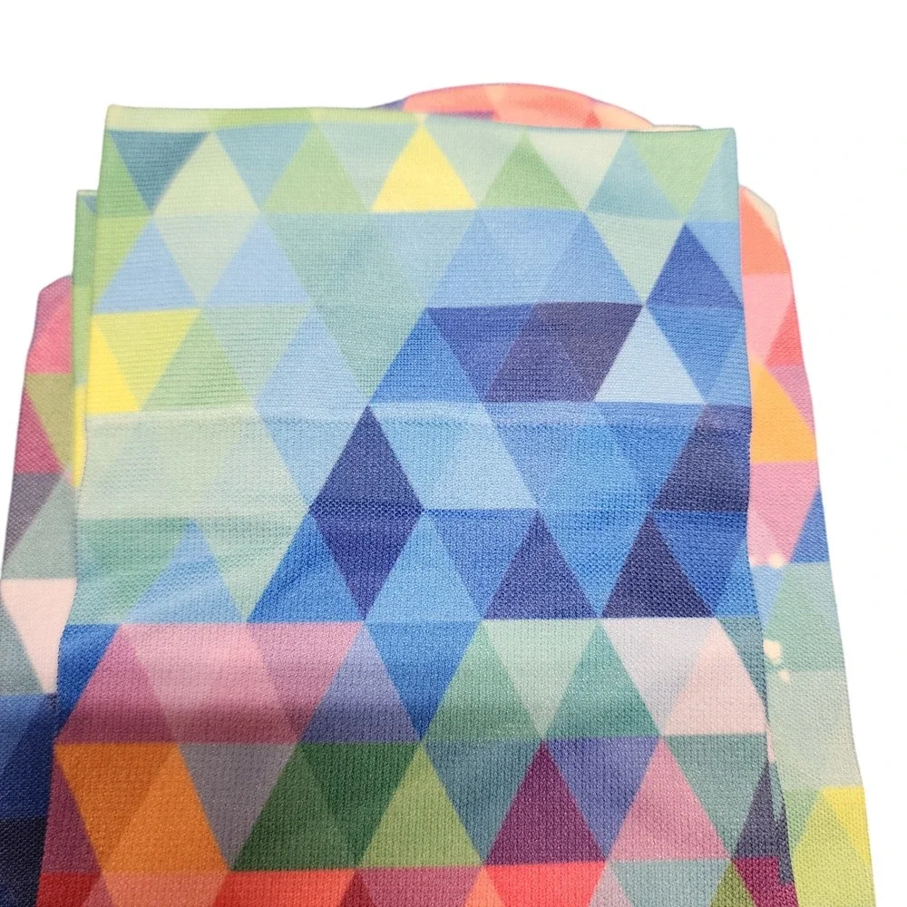HOCSOCKY Kids Geometric Print Knee High Socks Vibrant Colors‎ Fun Style Soccer
